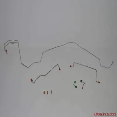 Fine Lines Front Brake Line Kit For 64-67 GM A-Body w/ Power Disc Brake Conversion Stainless - AKT6414SS