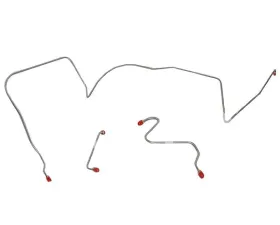 Fine Lines Front Brake Line Kit For 66 Pontiac Lemans GTO w/ Manual Drums Steel
