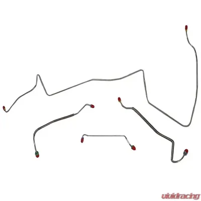 Fine Lines Front Brake Line Kit For 67 Pontiac Lemans w/ Manual Drum Non-Ram Air or HO Engine Steel - AKT6701OM