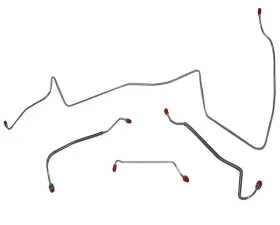 Fine Lines Front Brake Line Kit For 67 Pontiac Lemans w/ Manual Drum Non-Ram Air or HO Engine Stainless