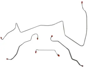 Fine Lines Front Brake Line Kit For 67 Pontiac Lemans w/ Power Drum Non-Ram Air or HO Engine Stainless