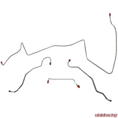 Fine Lines Front Brake Line Kit For 67 Pontiac Lemans w/ Power Drum Non-Ram Air or HO Engine Stainless - AKT6702SS