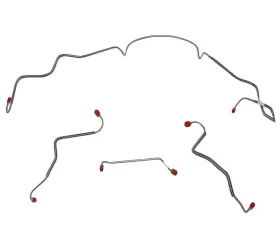 Fine Lines Front Brake Line Kit For 67 Pontiac Lemans GTO w/ Manual Drum Ram Air or HO Engine Front Brake Line Kite Steel