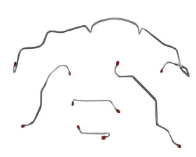 Fine Lines Front Brake Line Kit For 67 Pontiac Lemans GTO w/ Power Disc Ram Air or HO Engine 3/8 Inch Port in Metering Valve Stainless