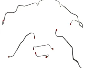 Fine Lines Front Brake Line Kit For 67 Pontiac Lemans GTO w/ Power Disc Ram Air or HO Engine 7/16 Inch Port in Metering Valve Steel