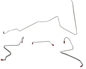Fine Lines Front Brake Line Kit For 67 Oldsmobile Cutlass w/ Manual Drum Steel