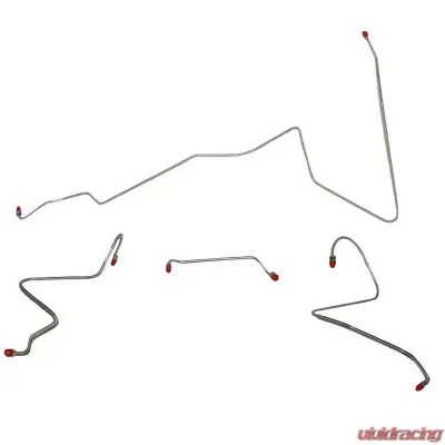 Fine Lines Front Brake Line Kit For 67 Oldsmobile Cutlass w/ Manual Drum Stainless - AKT6711SS