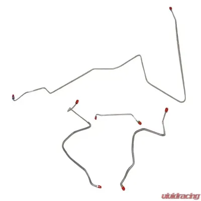 Fine Lines Front Brake Line Kit For 67 Oldsmobile Cutlass w/ Power Drum Steel - AKT6712OM