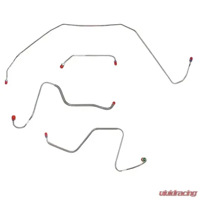 Fine Lines Front Brake Line Kit For 67 Buick Skylark GS w/ Manual Drum Steel - AKT6721OM