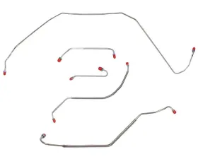 Fine Lines Front Brake Line Kit For 67 Buick Skylark GS w/ Power Disc 3/8 Inch Port in Metering Valve Stainless