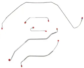 Fine Lines Front Brake Line Kit For 67 Buick Skylark GS w/ Power Disc 7/16 Inch Port in Metering Valve Steel