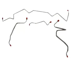 Fine Lines Front Brake Line Kit For 68 Pontiac Lemans w/ Manual Drum Steel