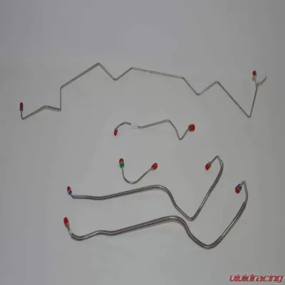 Fine Lines Front Brake Line Kit For 68 Pontiac Lemans w/ Power Disc Stainless - AKT6803SS