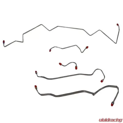Fine Lines Front Brake Line Kit For 68 Pontiac Lemans w/ Manual Disc Steel - AKT6804OM