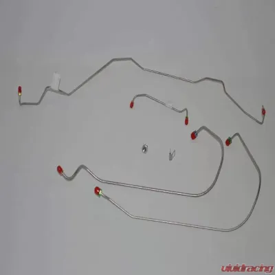 Fine Lines Front Brake Line Kit For 68-70 Pontiac LeMans w/ Power Disc Brake Conversion Stainless - AKT6813SS