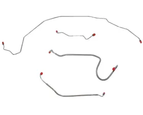 Fine Lines Front Brake Line Kit For 68-72 GM A-Body Pontiac Oldsmobile Buick w/ Manual Drum Steel