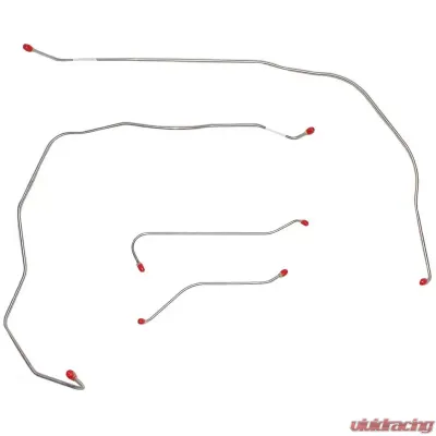 Fine Lines Front Brake Line Kit For 55 Bel Air Standard Brakes Stainless - BKT5501SS