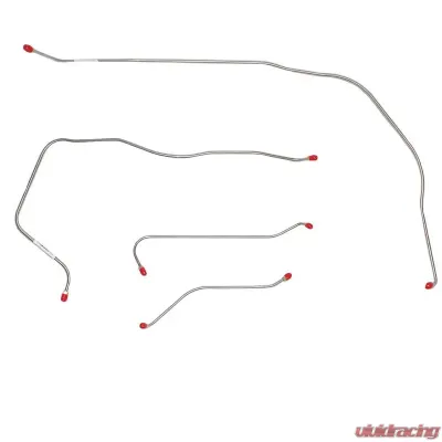 Fine Lines Front Brake Line Kit For 55 Bel Air Power Brakes Stainless - BKT5502SS