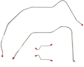 Fine Lines Front Brake Line Kit For 56-57 Bel Air Power Brakes Steel