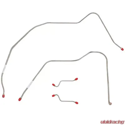 Fine Lines Front Brake Line Kit For 56-57 Bel Air Power Brakes Steel - BKT5602OM