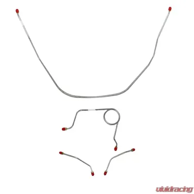 Fine Lines Front Brake Line Kit For 58 Bel Air Impala Standard Brakes Stainless - BKT5801SS