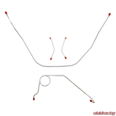 Fine Lines Front Brake Line Kit For 58-64 Bel Air Impala Power Disc Steel - BKT5812OM
