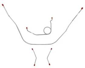 Fine Lines Front Brake Line Kit For 59-61 Bel Air Impala Standard Brakes Stainless