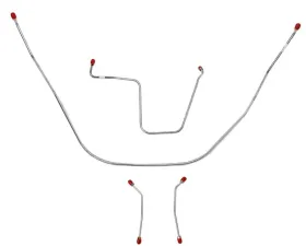 Fine Lines Front Brake Line Kit For 62-64 Bel Air Impala Power Brakes Stainless