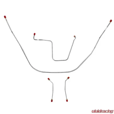 Fine Lines Front Brake Line Kit For 62-64 Bel Air Impala Power Brakes Stainless - BKT6202SS