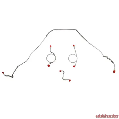 Fine Lines Front Brake Line Kit For 67-68 Bel Air Impala Power Drum Brakes Steel - BKT6702OM