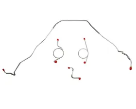 Fine Lines Front Brake Line Kit For 67-68 Bel Air Impala Power Drum Brakes Stainless