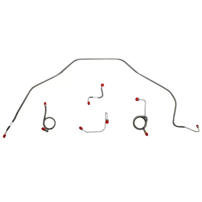 Fine Lines Front Brake Line Kit For 69 Bel Air Impala Non Super Sport Power Disc Brakes Steel - BKT6903OM