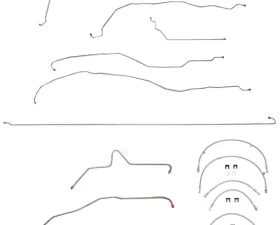 Fine Lines Complete Brake Line & Hose Kit For 01-07 GM Truck 2500HD/3500 Non Cab and Chassis 6.0 V8 Ext Cab/Short Bed Stainless
