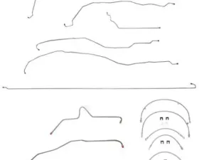 Fine Lines Complete Brake Line & Hose Kit For 05-07 GM Truck 1500 2WD Ext Cab/Short Bed Stainless