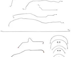 Fine Lines Complete Brake Line & Hose Kit For 05-07 GM Truck 1500 4WD Crew Cab / Short Bed Stainless