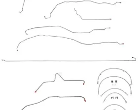Fine Lines Complete Brake Line & Hose Kit For 01-07 GM Truck 2500HD 6.0 V8 Reg Cab/Long Bed Stainless