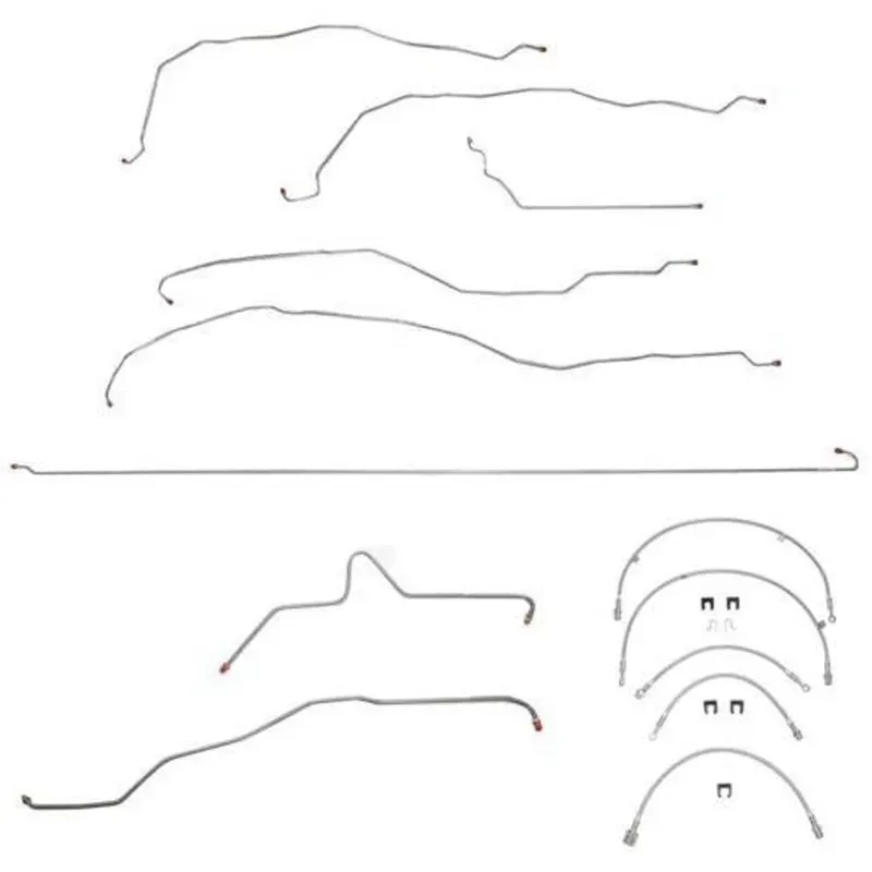 Fine Lines Complete Brake Line & Hose Kit For 99-02 GM Truck 1500 2WD Ext/Crew Cab/Short Bed Stainless - BLH26