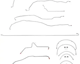 Fine Lines Complete Brake Line & Hose Kit For 01-07 GM Truck 2500HD 6.0 V8 Ext Cab/Long Bed Stainless