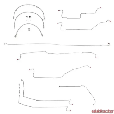 Fine Lines Complete Brake Line & Hose Kit For 08-14 Toyota Tundra 4WD Crew Cab/Short Bed Stainless - BLH42