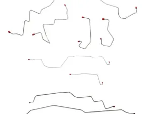 Fine Lines Complete Brake Line & Hose Kit For 97-01 F-150 4WD Ext/Crew Cab/Short Bed 4WD Disc Brakes Models Built Before Dec 13th 2001 Stainless