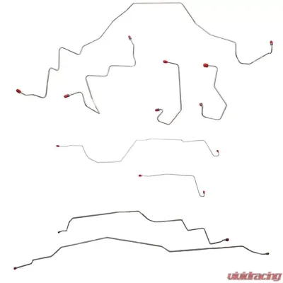 Fine Lines Complete Brake Line & Hose Kit For 97-01 F-150 4WD Ext/Crew Cab/Short Bed 4WD Disc Brakes Models Built Before Dec 13th 2001 Stainless - BLH43