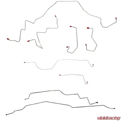 Fine Lines Complete Brake Line & Hose Kit For 02-04 F-150 Heritage 4WD Ext or Crew Cab/Short Bed 4WD Disc Brakes Stainless - BLH49