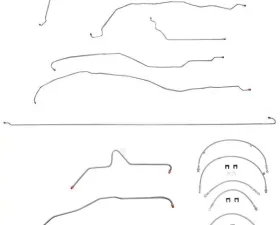 Fine Lines Complete Brake Line & Hose Kit For 01-07 GM Truck 2500HD 6.0 V8 Crew Cab/Long Bed Stainless