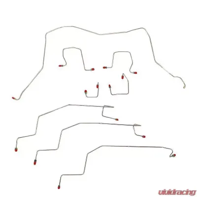 Fine Lines Complete Brake Line & Hose Kit For 01-02 Ram 2500 4WD Automatic Trans 4WD Disc Ext Cab/Short Bed Stainless - BLH72