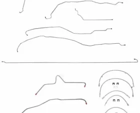Fine Lines Complete Brake Line & Hose Kit For 01-07 GM Truck 2500HD/3500 8.1 Liter V8 or 6.6L Non Dually Crew Cab/Short Bed Stainless