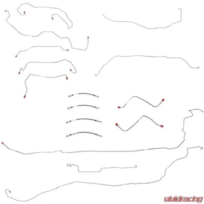 Fine Lines Complete Brake Line & Hose Kit For 05-10 Cobalt/G5 Non ABS Stainless - BLH91