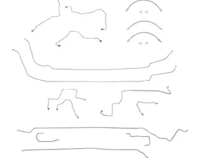 Fine Lines Complete Brake Line & Hose Kit For 00-05 Cavalier / Sunfire ABS