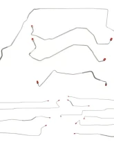 Fine Lines Complete Brake Line Kit For 00-03 LeSabre Aurora Bonneville Complete Stainless                                     - CBK0001SS - Image 2