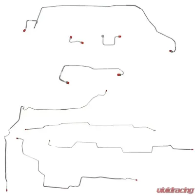 Fine Lines Complete Brake Line Kit For 02-07 Rendezvous/ 02-05 Aztek Rear Disc Complete Steel - CBK0006OM