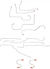 Fine Lines Complete Brake Line Kit For 96-99 LeSabre Bonneville 88 Regency Traction Control Complete Stainless                                     - CBK0009SS - Image 2